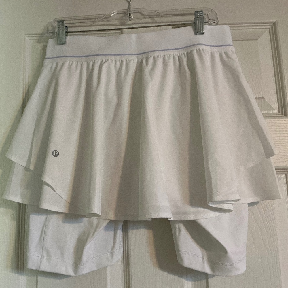 NWT Lululemon Court Rival High-Rise Tennis Skirt White Size 10 - Picture 4 of 5